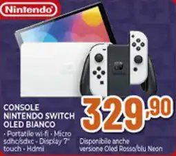 Ipercoop Console nintendo switch oled bianco offerta