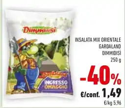 Conad Dimmidisì insalata mix orientale gardaland offerta