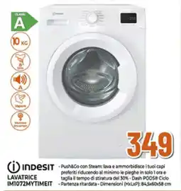Ipercoop INDESIT LAVATRICE IM1072MYTIMEIT offerta