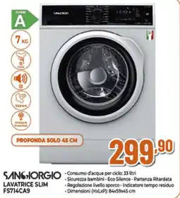 Ipercoop SANGIORGIO LAVATRICE SLIM FS714CA9 offerta