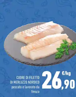 Conad Conad cuore di filetto di merluzzo nordico pescato e lavorato da offerta