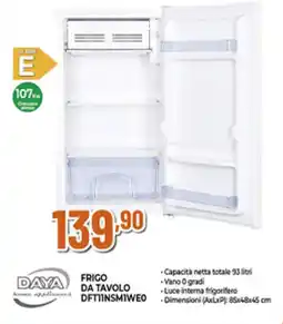 Ipercoop DAYA FRIGO DA TAVOLO DFT11NSM1WEO offerta