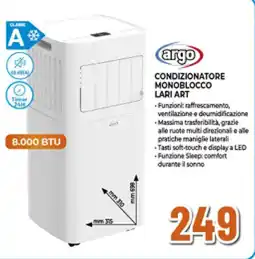 Ipercoop argo CONDIZIONATORE MONOBLOCCO LAR1 ART offerta
