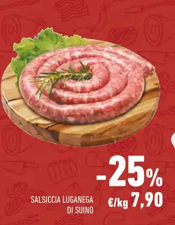 Conad Conad salsiccia luganega di suino offerta