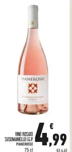 Conad Pianerosse vino rosato susumaniello i.g.p. offerta