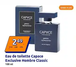 Action Eau de toilette Capace Exclusive Hombre Classic offerta
