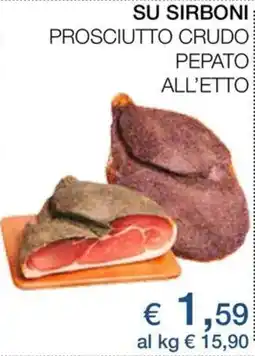 In Coop Su sirboni prosciutto crudo pepato all'etto offerta