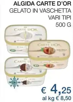 In Coop Algida carte d'or gelato in vaschetta vari tipi offerta