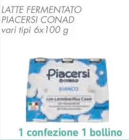 Conad Latte fermentato piacersi conad vari tipi offerta