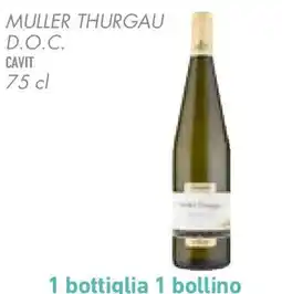 Conad Cavit muller thurgau d.o.c. offerta