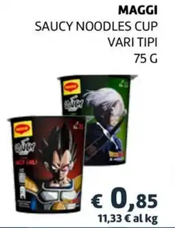In Coop Maggi saucy noodles cup vari tipi offerta