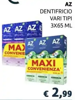 In Coop Az dentifricio vari tipi offerta