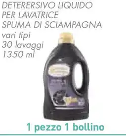 Conad Spuma di sciampagna deterersivo liquido per lavatrice offerta
