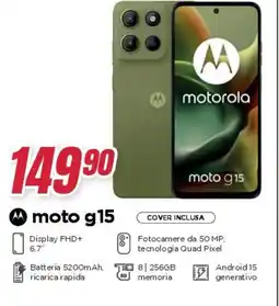 Trony moto g15 offerta