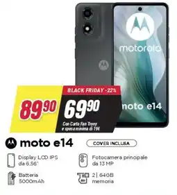 Trony motorola moto e14 offerta