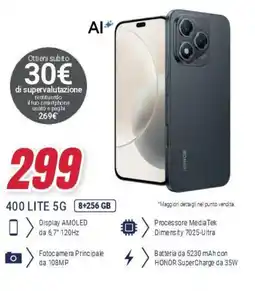 Trony HONOR 400 LITE 5G offerta