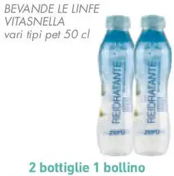 Conad Bevande le linfe vitasnella vari tipi pet offerta