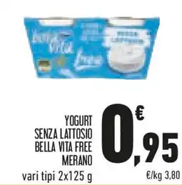 Conad Yogurt senza lattosio bella vita free merano offerta