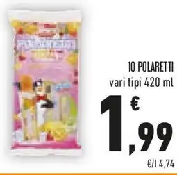 Conad 10 polaretti vari tipi offerta