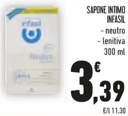 Conad Infasil sapone intimo offerta