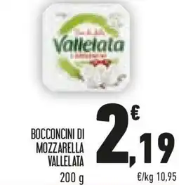 Conad Valletata bocconcini di mozzarella offerta