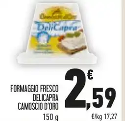 Conad Camoscio d'oro formaggio fresco delicapra offerta