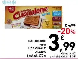 Spazio Conad Algida cucciolone mini l'originale offerta
