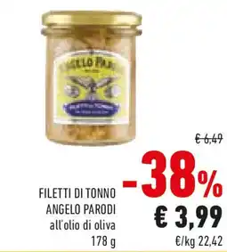 Conad Filetti di tonno angelo parodi all'olio di oliva offerta