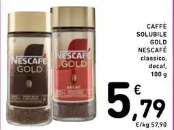 Spazio Conad Nescafe caffè solubile gold offerta