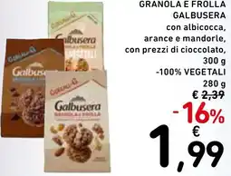 Spazio Conad Galbusera granola e frolla offerta