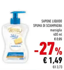 Conad Sapone liquido spuma di sciampagna marsiglia offerta