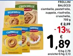 Spazio Conad Balocco frollini offerta