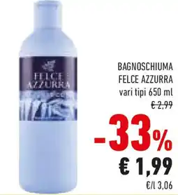 Conad Felce azzurra bagnoschiuma vari tipi offerta