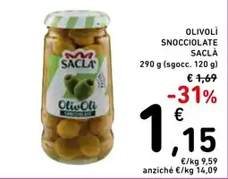 Spazio Conad Saclà olivolì snocciolate offerta