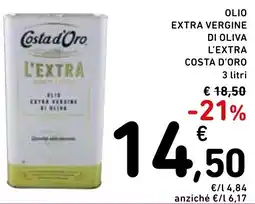 Spazio Conad Costa d'oro olio extra vergine di oliva l'extra offerta