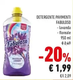 Conad Fabuloso detergente pavimenti offerta