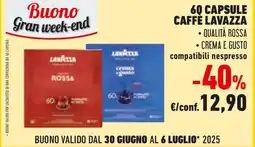 Conad Lavazza 60 capsule offerta