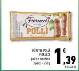 Conad Fiorucci polli würstel pollì offerta