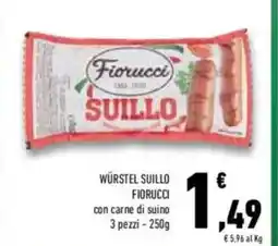 Conad Fiorucci würstel suillo offerta