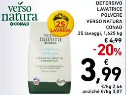 Spazio Conad Verso natura conad detersivo lavatrice polvere offerta
