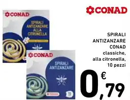 Spazio Conad Conad spirali antizanzare offerta
