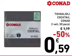 Spazio Conad Conad tovaglioli cocktail offerta