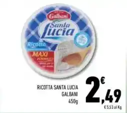 Conad Galban ricotta santa lucia galbani offerta