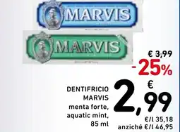 Spazio Conad Marvis dentifricio offerta