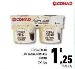Conad Conad coppa cacao con panna montata offerta