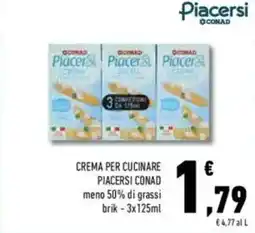 Conad Conad crema per cucinare piacersi offerta