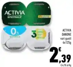 Conad Activia danone vari gusti offerta