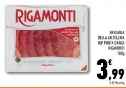 Conad Rigamonti bresaola della valtellina igp punta d'anca offerta