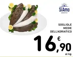 Spazio Conad Síamo sogliole medie dell'adriatico offerta