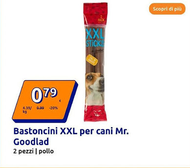 Action Bastoncini XXL per cani Mr. Goodlad offerta